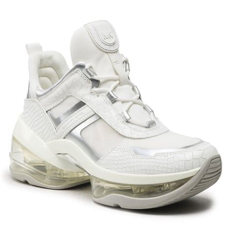 michael kors olympia trainer white